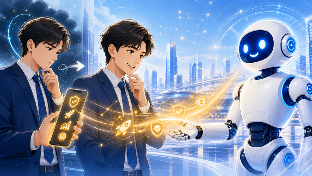 一人で悩む時間は終わり。AIの導きで、キャリアの新しい扉が開きます。