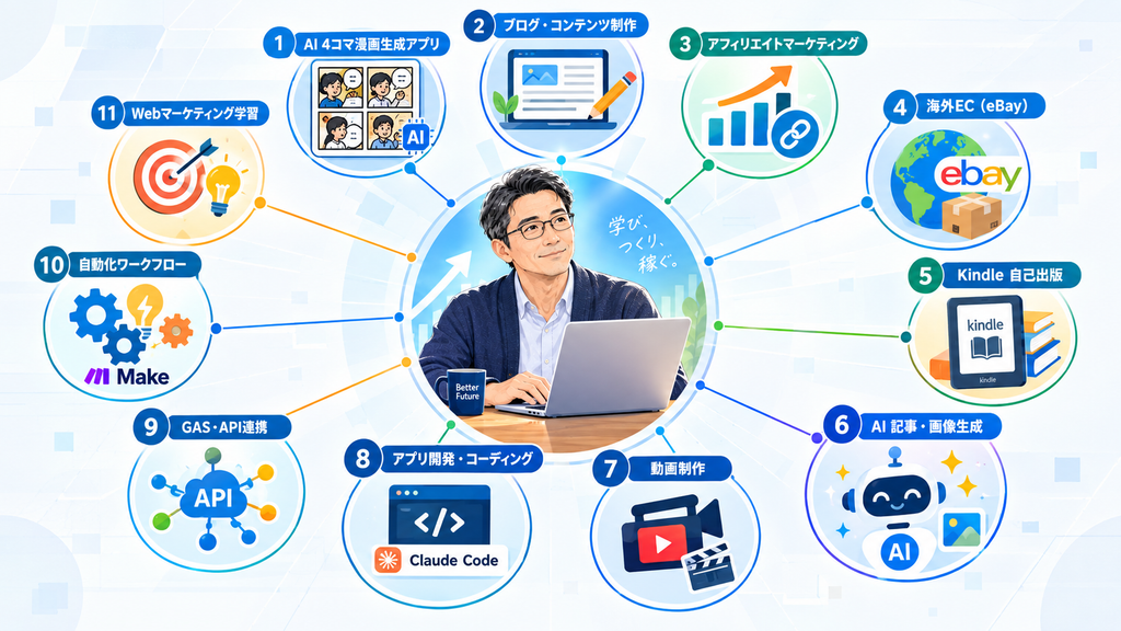 50代未経験から実践中のAI活用&Webマーケティング展開