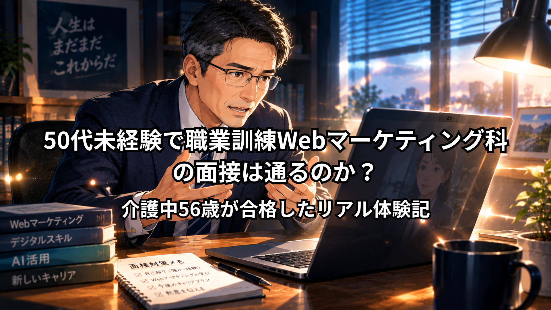 50代未経験で職業訓練Webマーケティング科の面接は通るのか？介護中56歳が合格したリアル体験記